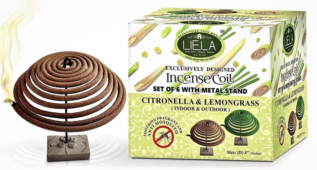 LIELA - Incense Coil Set of 6, Garden Incense Coil for Mosquito