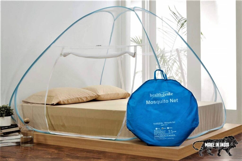 Healthgenie King Size Mosquito Net for Double Bed with Repair Kit